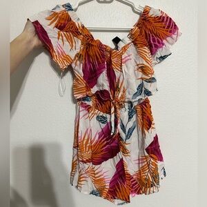 Off shoulder romper size XS